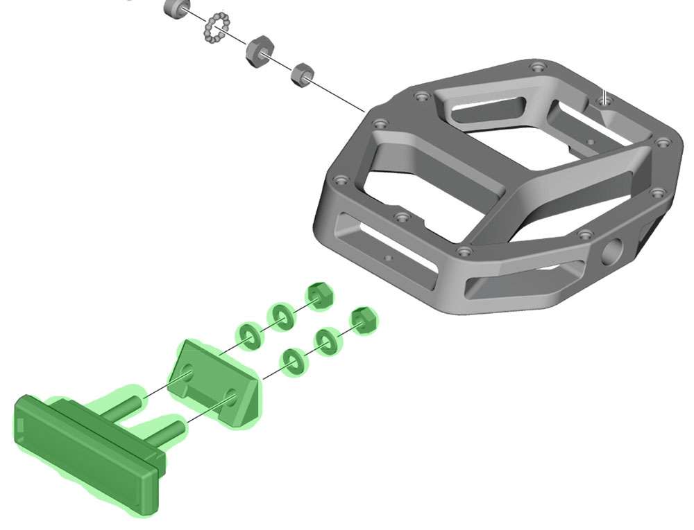 Shimano sm-pd67 reflector set