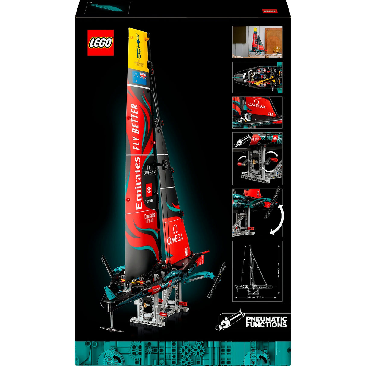 Lego technic 42174 emirates team nueva zelanda yate ac75