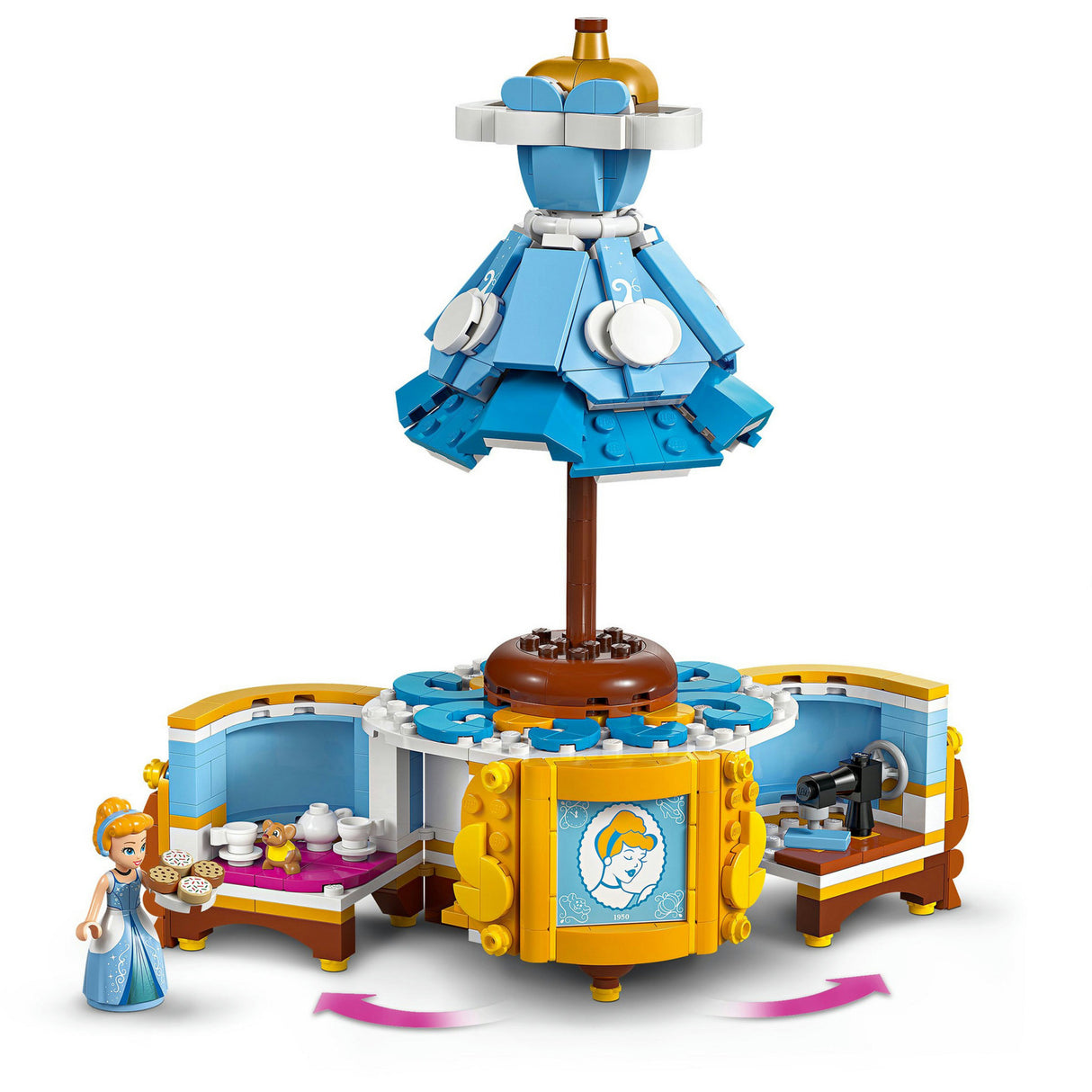 Lego vestido da princesa Disney 43266 Cinderela
