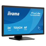 Iiyama prolite t2452msc-b2 24 touchscreen monitor (zwart, hdmi, displayport, usb, audio, touch, 120hz )