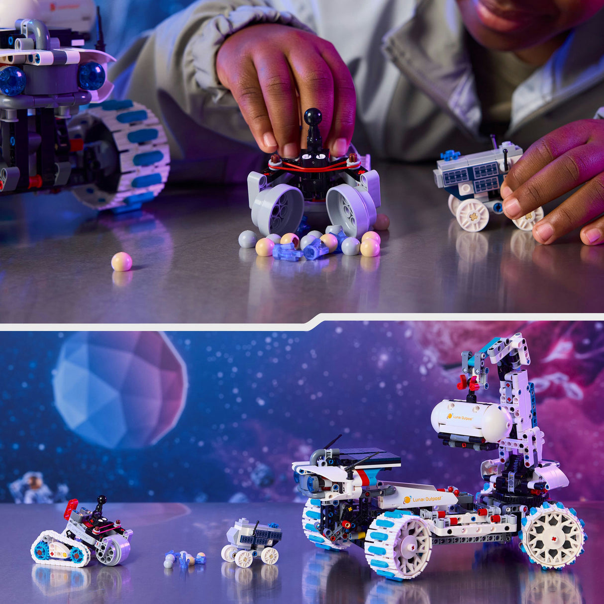 Lego technic 42211 vesoljsko vozilo lunarna postojanka moon rover