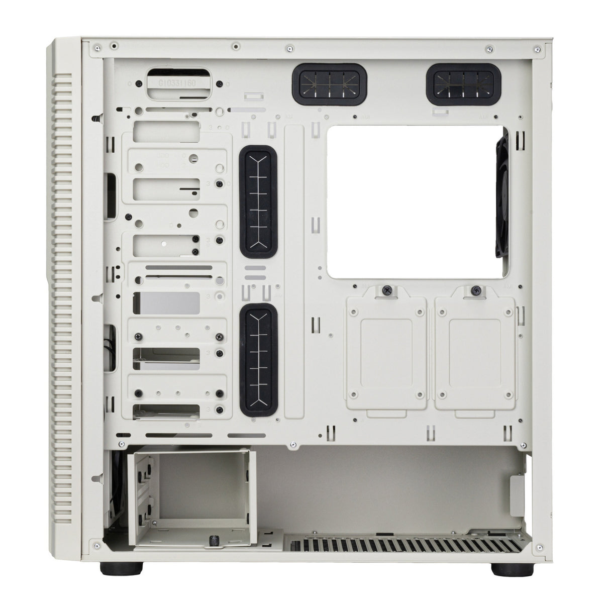 Silverstone flp02 midi tower behuizing (wit | 2x usb-a | 1x usb-c)