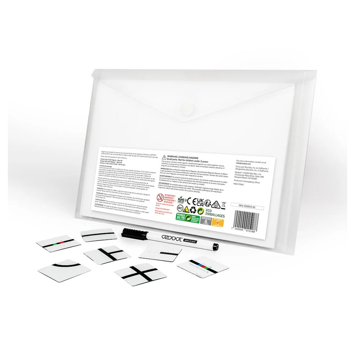 Ozobot color code magnets: basic robot set