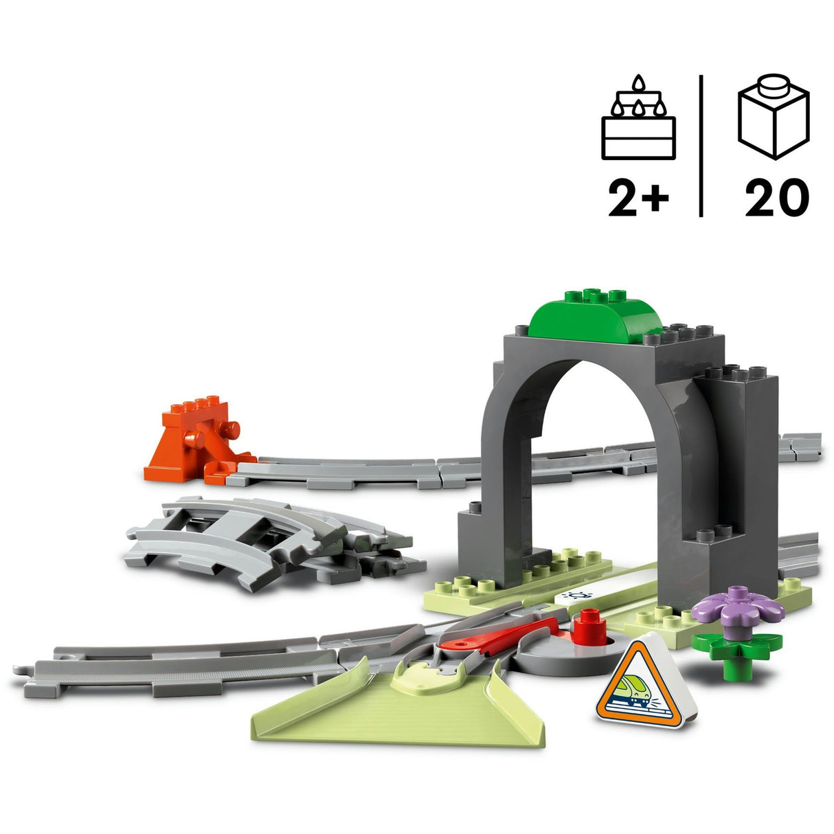 Lego duplo town 10425 train tunnel and rails expansion set
