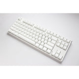 Ducky One 3 Classic Pure White TKL, keyboard (white, US layout, Cherry MX Silent Red, RGB LED, double-shot PBT, hot-swappable, Quack Mechanics, 80%)