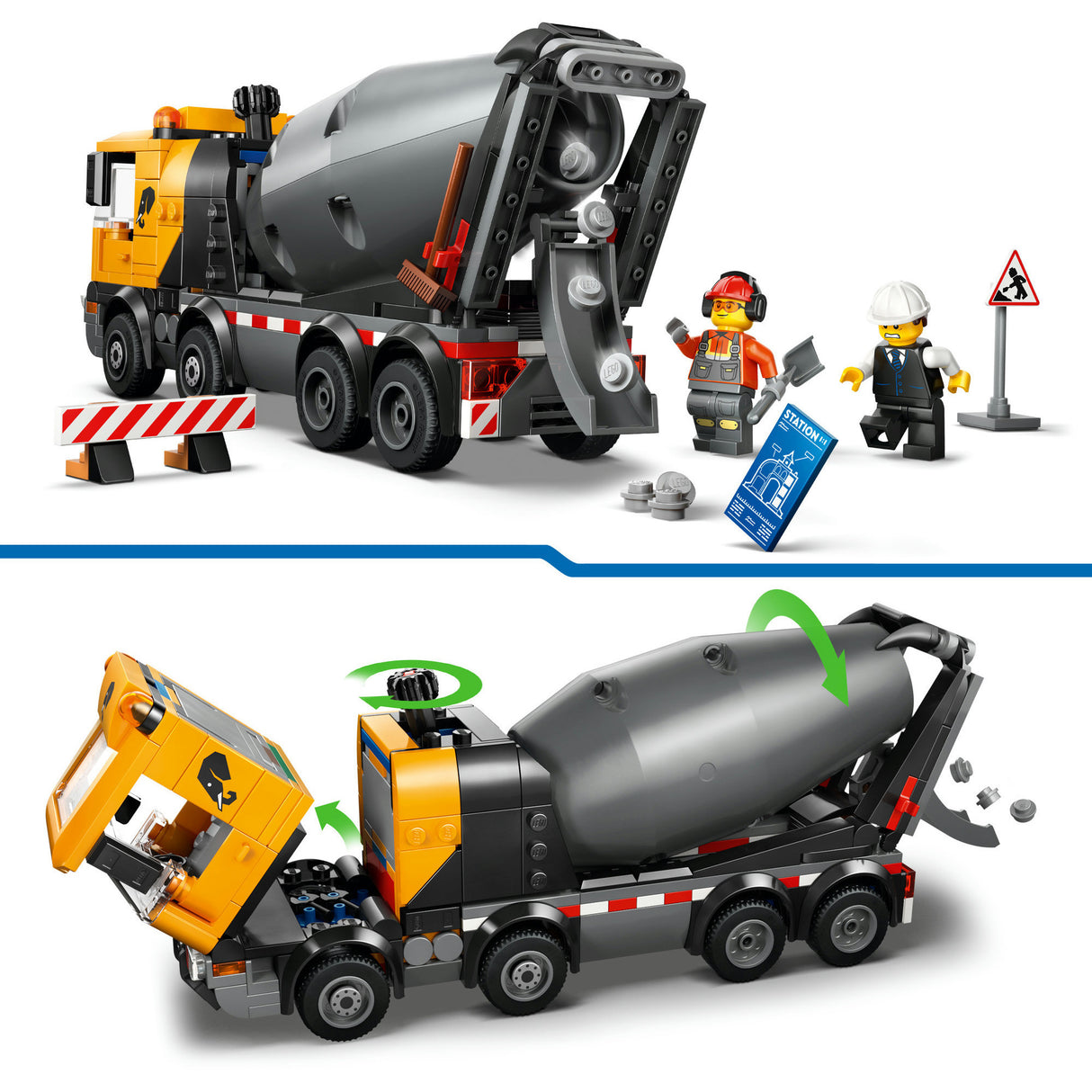 Lego city sementtisekoittimen rakennuslelut