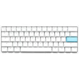 Ducky One 2 Pro Mini White Classic, gaming keyboard (white, US layout, Cherry MX Red, RGB LED, double-shot PBT, Quack Mechanics, 60%)