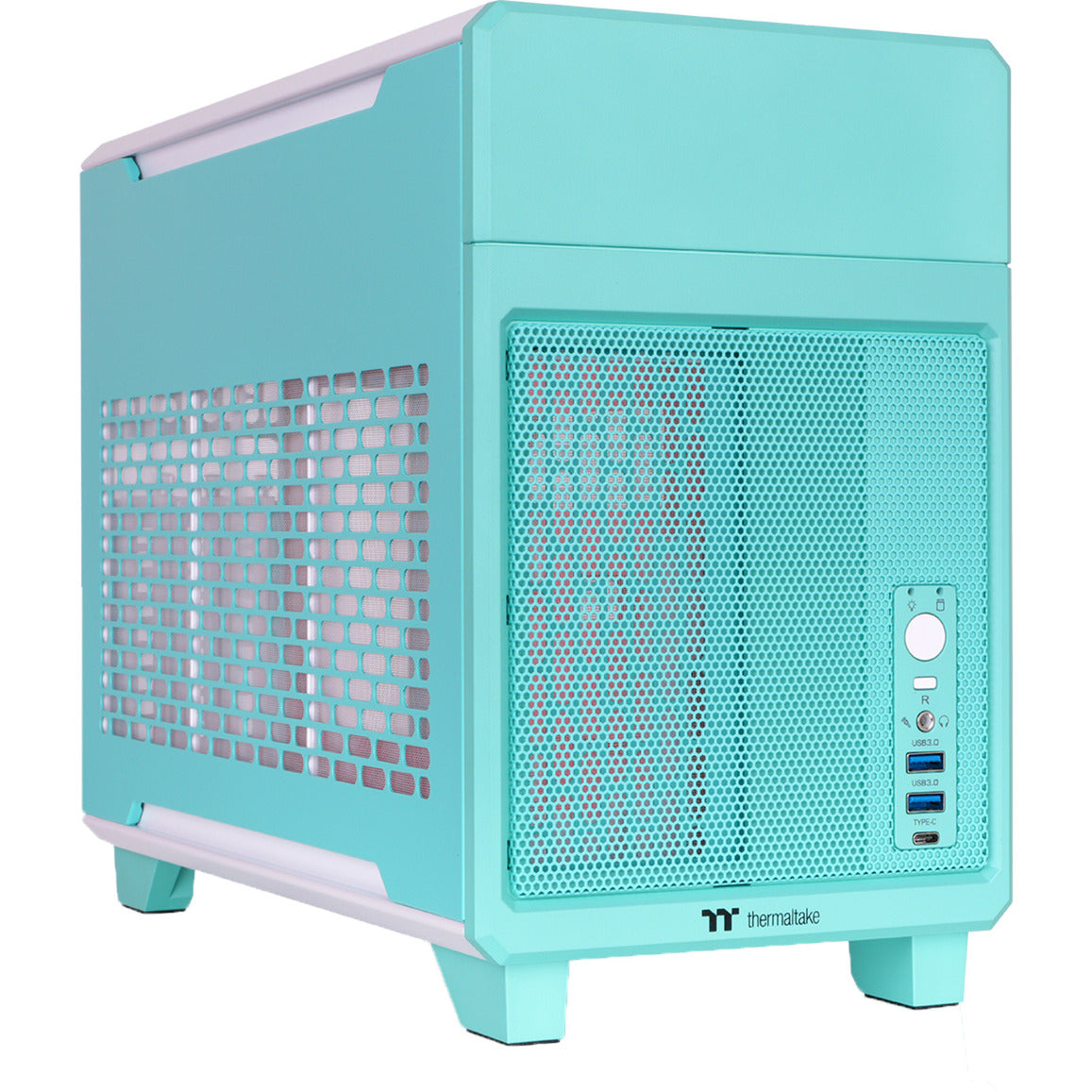 Thermaltake TR100 Mint Strawberry Mini Tower Case (Mint Berry | 2x USB-A | 1x USB-C)