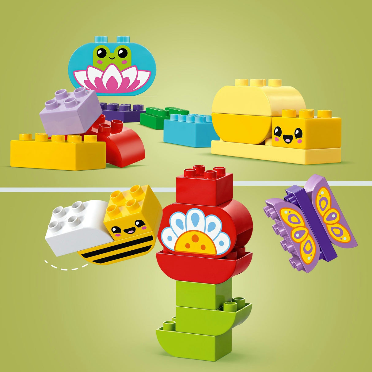 Lego duplo town 10444 kūrybinis gėlių sodas