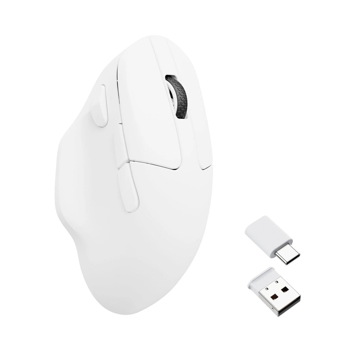 Keychron m7-a3 wireless mouse (white, 100 - 26,000 dpi, 2.4 ghz | bluetooth 5.1 | usb-c)