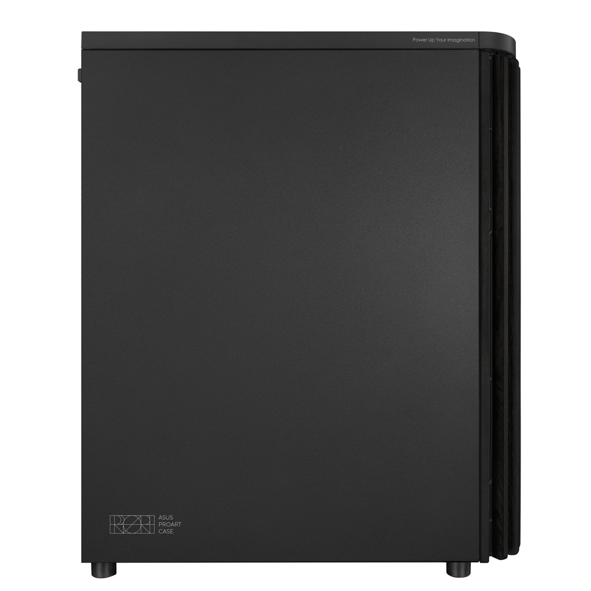 Asus proart pa401 wood edition - metal panel midi tower behuizing (zwart | 2x usb-a | 1x usb-c)