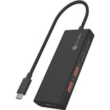 Icy box ib-hub1436-cpd usb hub (black, 2x usb-a, 2x usb-c)
