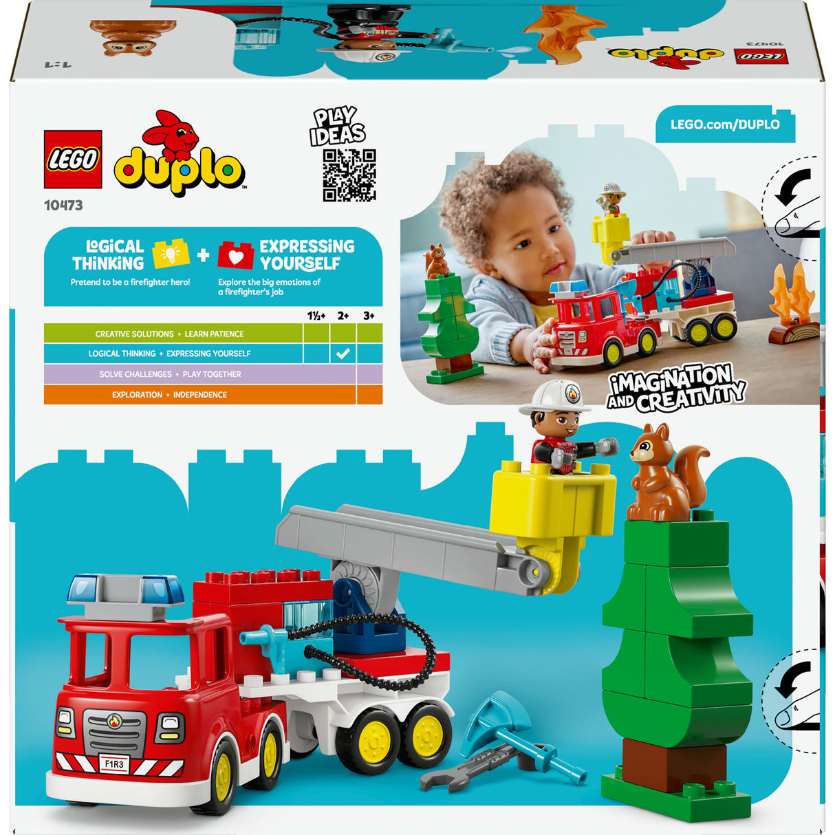 Lego Duplo 10473 hasičské auto s hadicou a hasičom