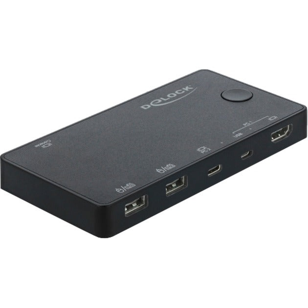 DeLOCK HDMI USB-C KVM jungiklis 4K 60 Hz su USB 2.0