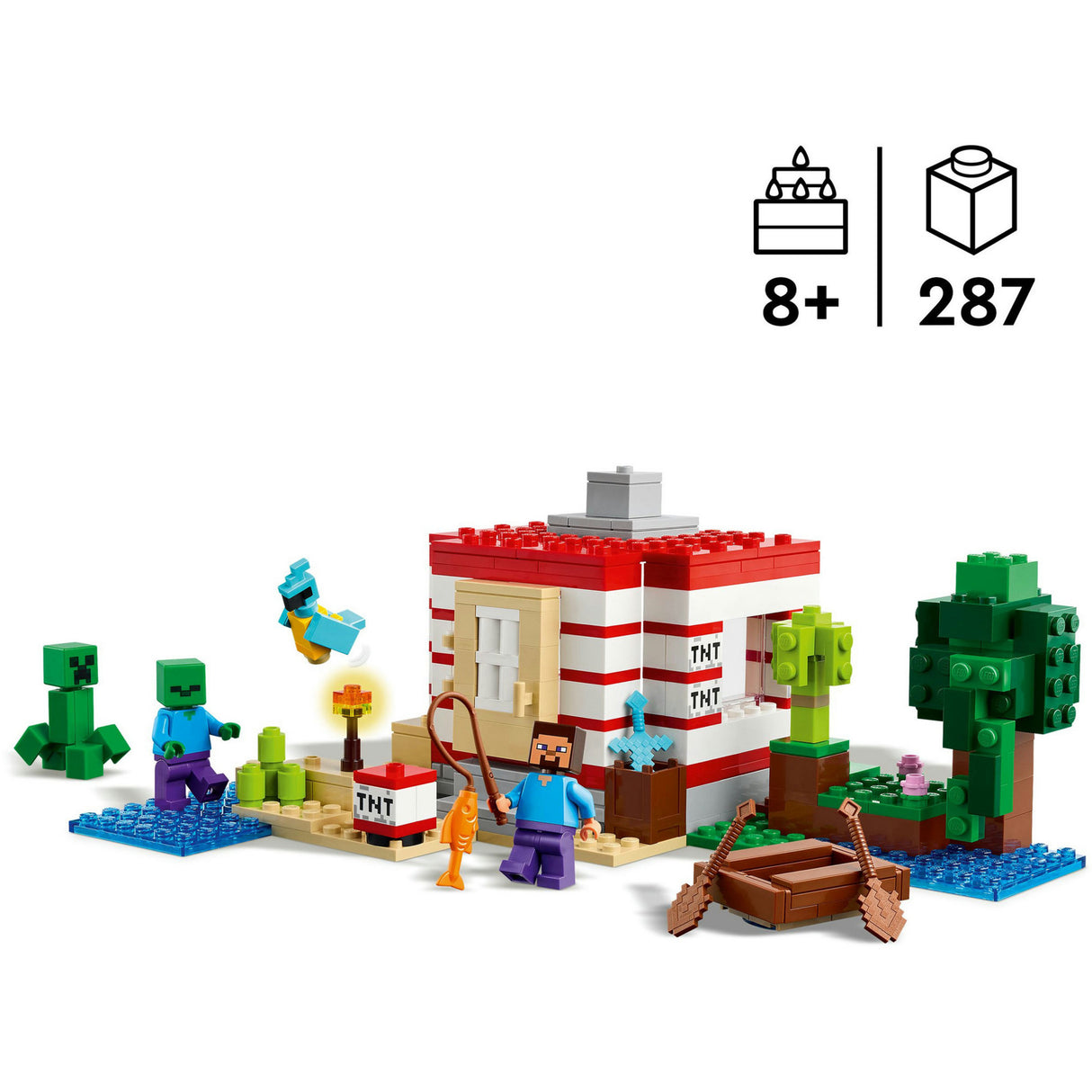 Lego 21275 minecraft dom z džungle tnt