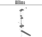 Shimano steps bm-en400 battery mount for rear carrier