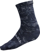 Endura grid floral limited print - socks