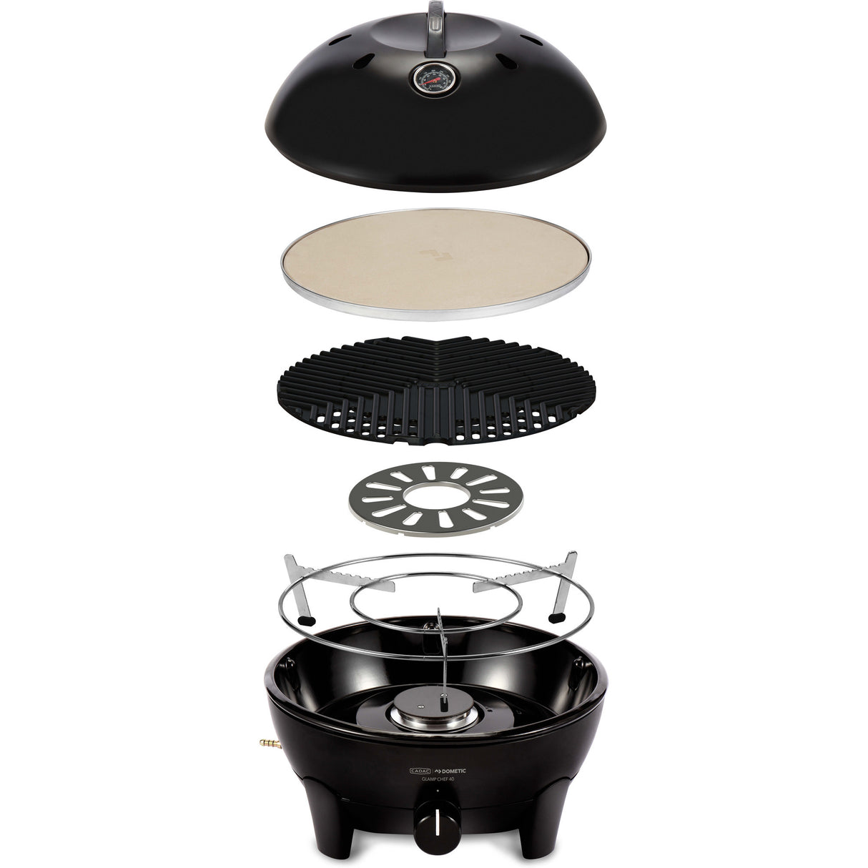 Cadac Glamp Chef 40 Gas Barbecue (Black, Ø 40cm)