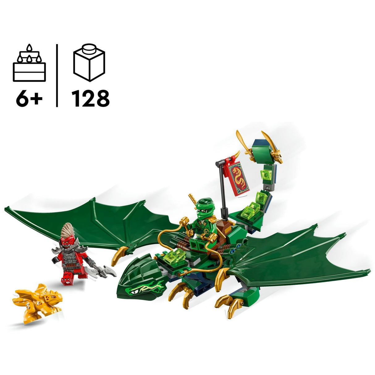 Lego 71829 ninjago lloyds zelený lesní drak | 2 ks