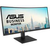 Asus va34vcpsr 34 curved ultrawide monitor (zwart, 100 hz, hdmi, displayport, audio, lan, usb-c)