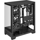 Asus a31 plus midi tower behuizing (zwart | 2x usb-a | 2x usb-c | tempered glass)