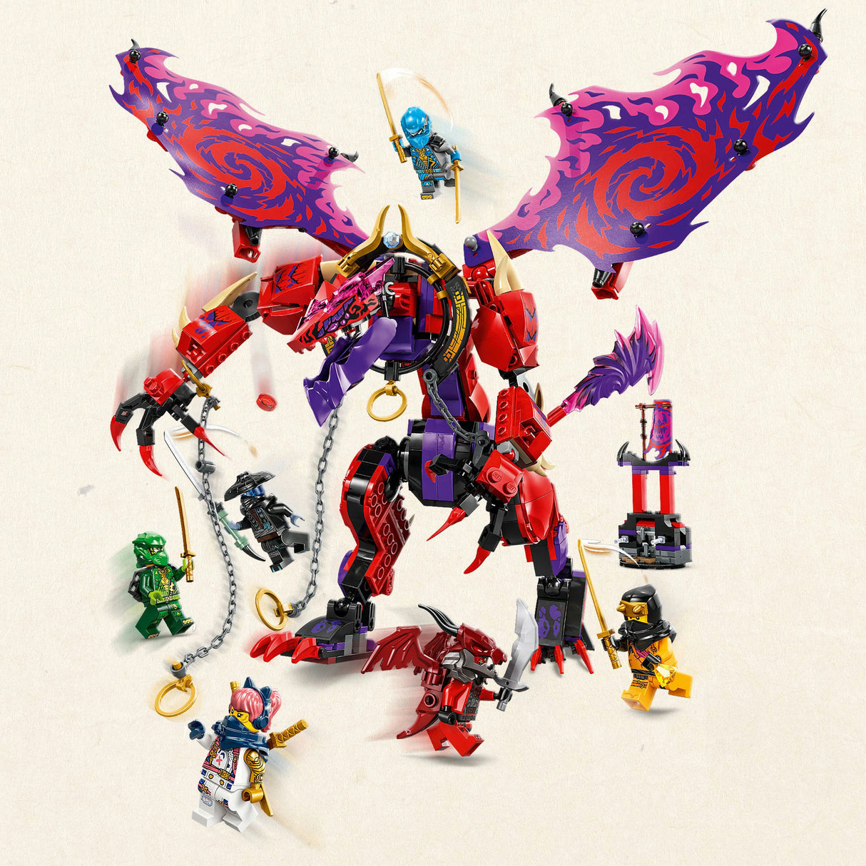 Lego ninjago 71832 hromový drak chaosu