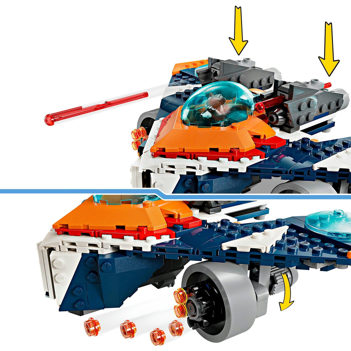 LEGO Marvel - Rocket's Warbird vs. Ronan Building Toy (76278)