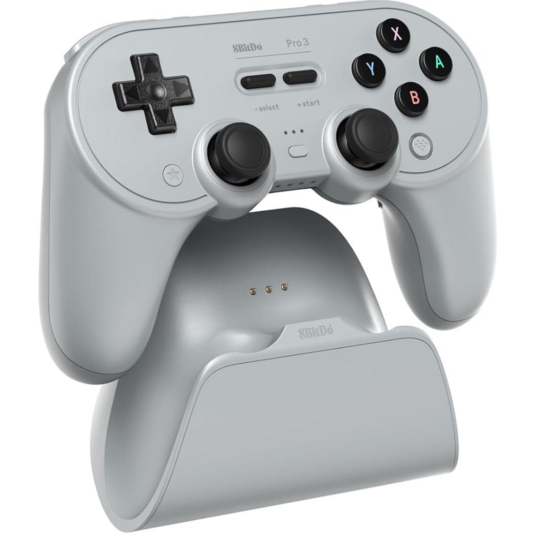 8bitdo Pro 3 Bluetooth Gamepad (Grey Black, Switch 1 2, PC, Android, 2.4 GHz Bluetooth USB)