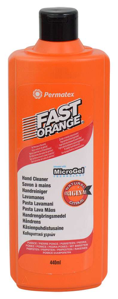 Permatex fast orange hand cleaner with pumice 440ml