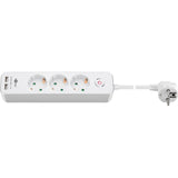 Goobay 3-Way Socket se přepínačem a USB