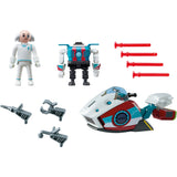 PlayMobil Super 4 SkyJet con el Dr. X Robot