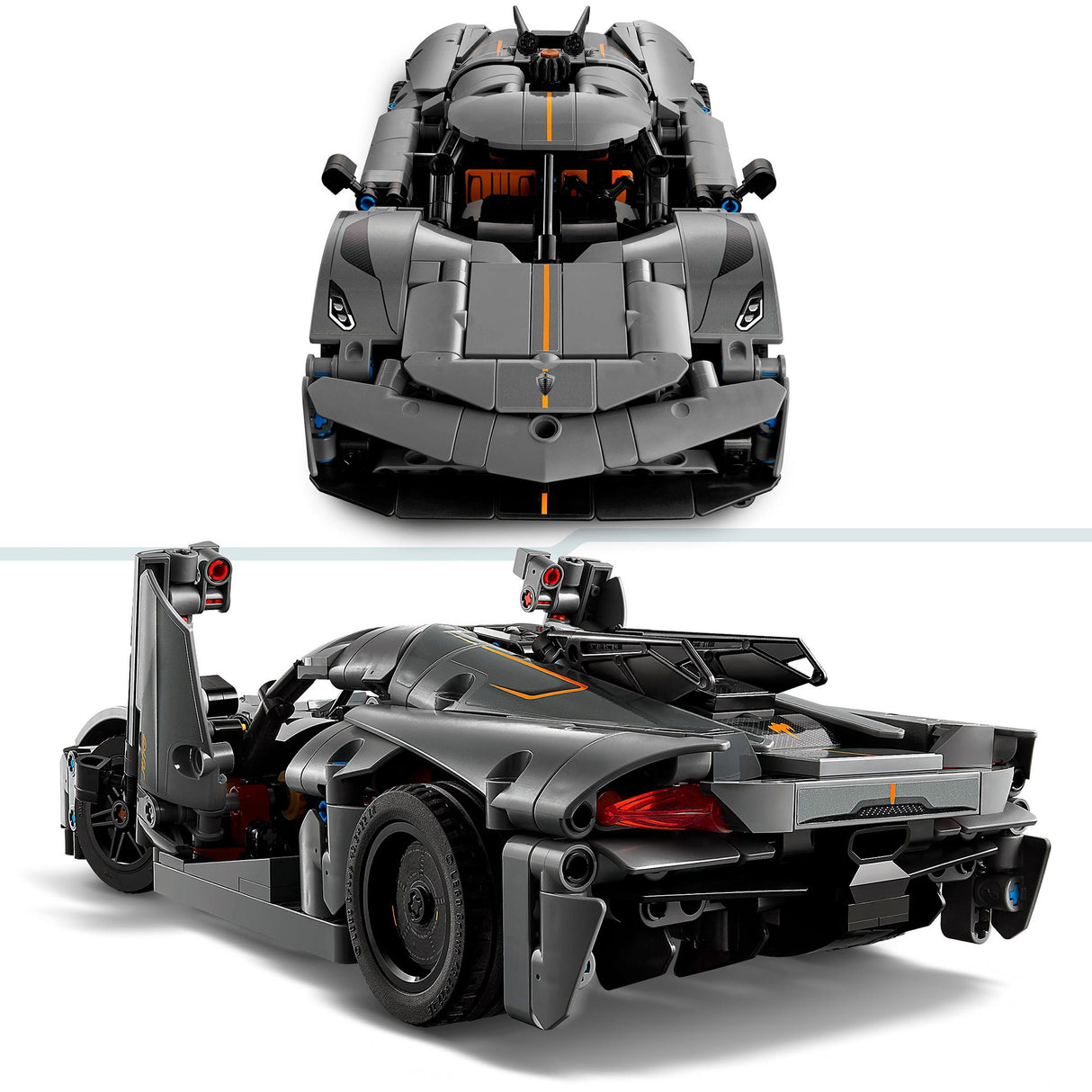 Lego Technic 42173 Koenigsegg Jesko Absolut Grey Hypercar