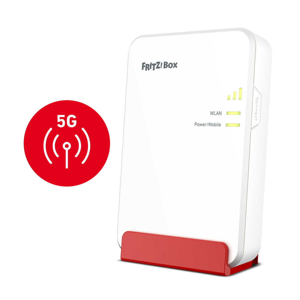 Fritz! Box 6860 5G Edition internationaler WLAN-Router (rot, Mesh, 5G)