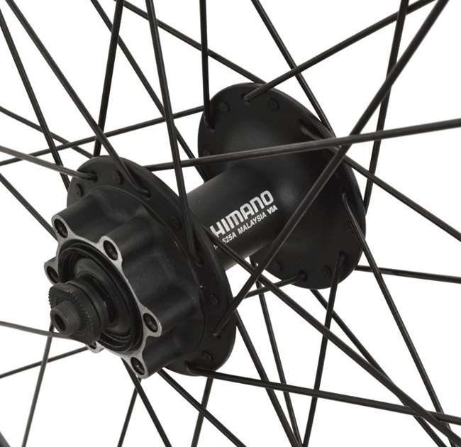 Custom made 28 shimano 6-bolt deore hb-m525 ryde zac 2000 front wheel