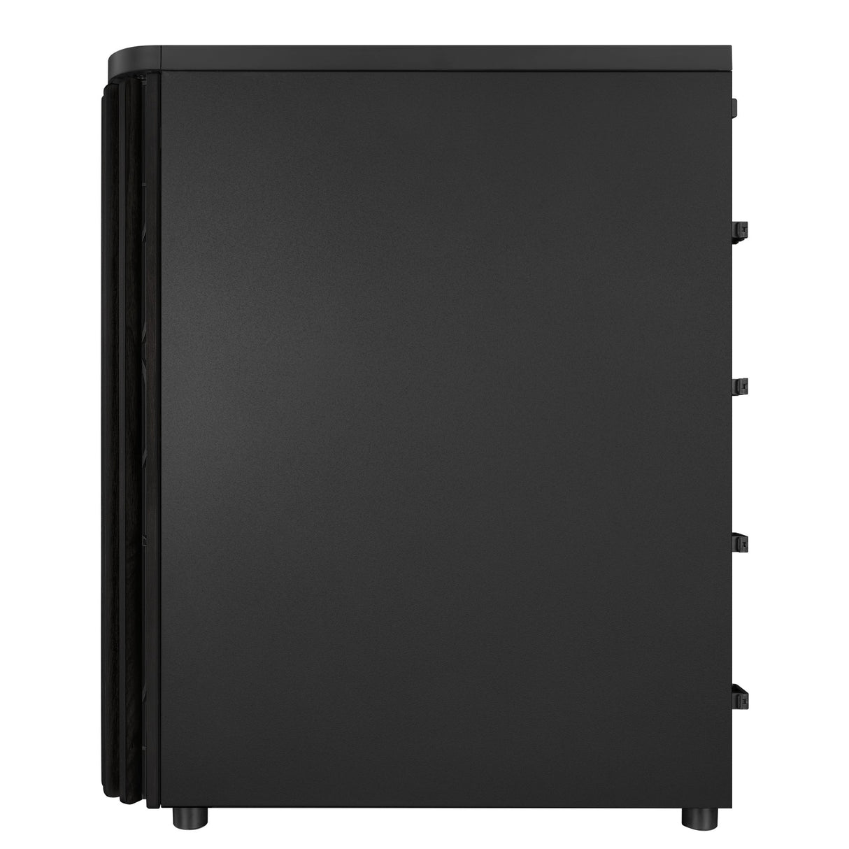 Asus proart pa401 wood edition - metal panel midi tower behuizing (zwart | 2x usb-a | 1x usb-c)