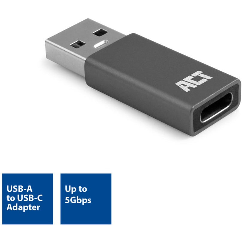 Act connectivity USB-A to USB-C adapter (dark gray)