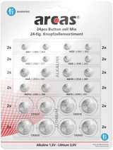 Camelion button cell set alkaline ag + lithium cr