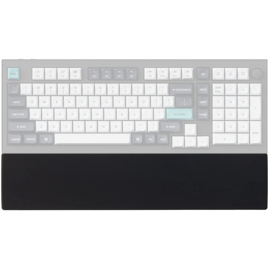 Keychron silicone palm rest for q12 q5 pro q5 max q5 he l3 wrist rest (black)