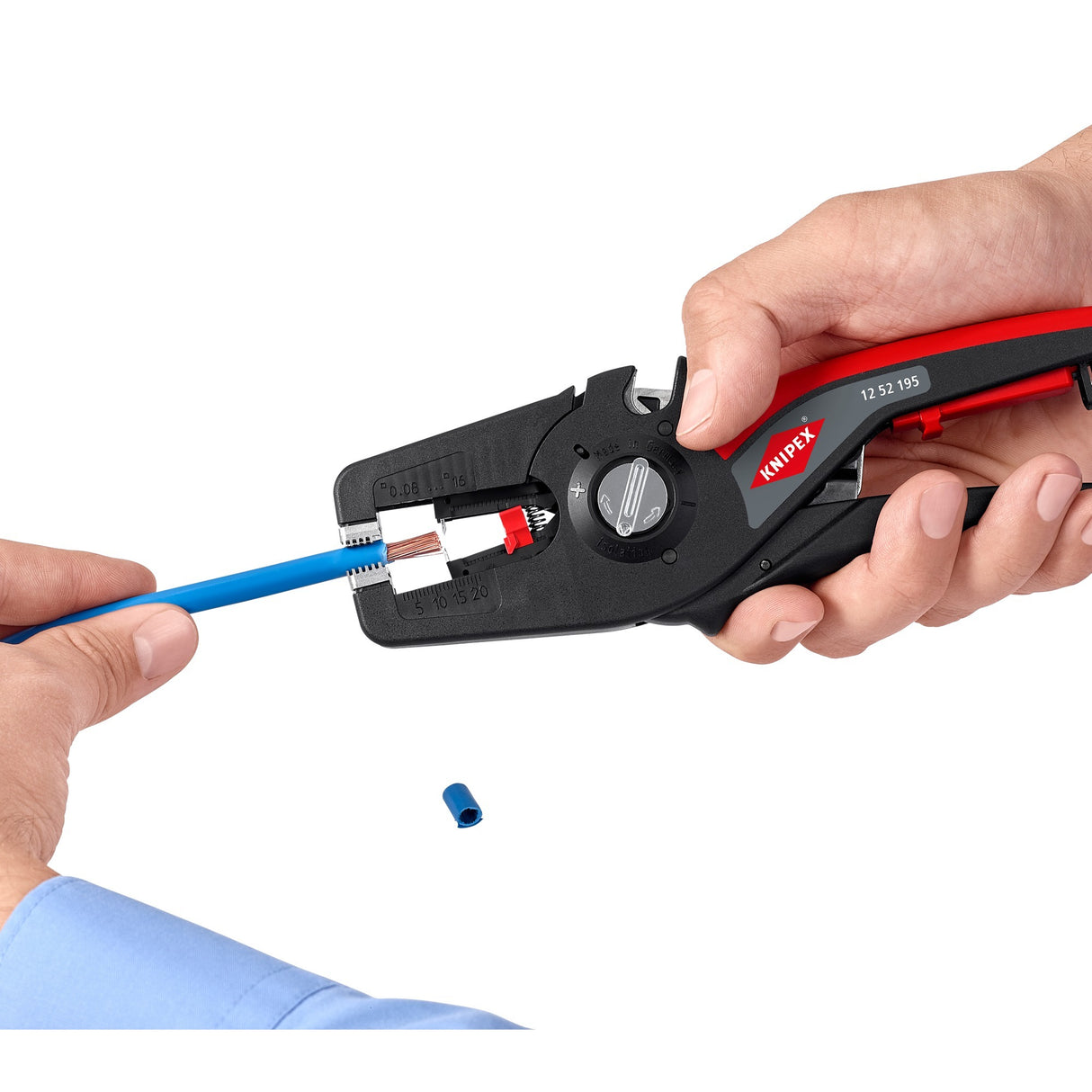 Knipex Automatic Wire Stripper | length 195 mm | 0.08-16 (AWG 28-5) mm² | 1 piece - 12 52 195 - 12 52 195
