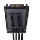 Silverstone SST-CP06-E4, 1x 15-stift SATA> 4x 15-stift SATA