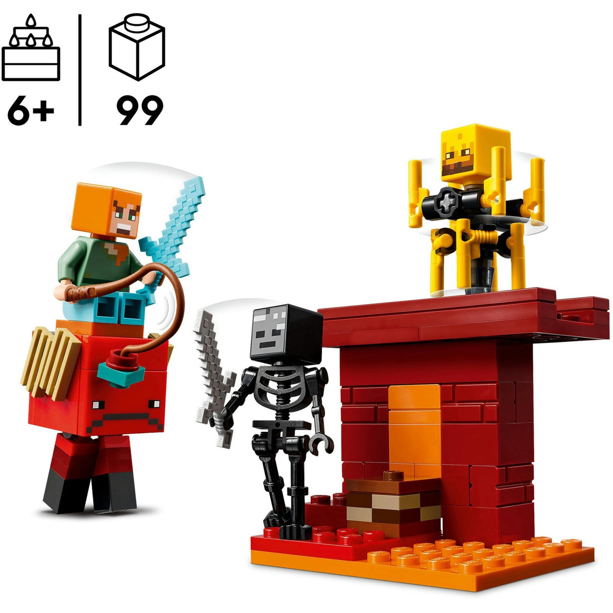 Lego minecraft 21266 the lava battle in the nether