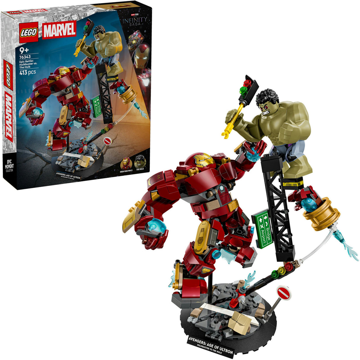 Lego superhelte 76343 marvel ultimative kamp: hulkbuster vs. hulk