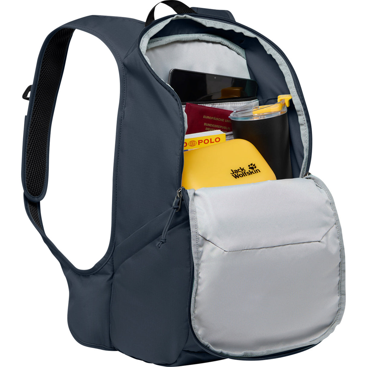 backpack serene Jack wolfskin (gorm dorcha, 18.0 lítear)
