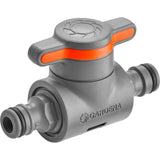 Gardena coupling with control valve loose