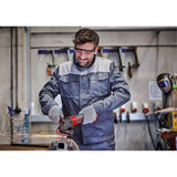 Einhell batteri vinkelslip te-ag 18 125-2 li (1x4,0 ah) vinkelslip (röd svart, inkl. 4,0 ah power x-change batteri och laddare)