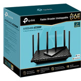 TP-Link Archer AXE75 AXE5400 Tri-Band Gigabit Wi-Fi 6E Router (Black)