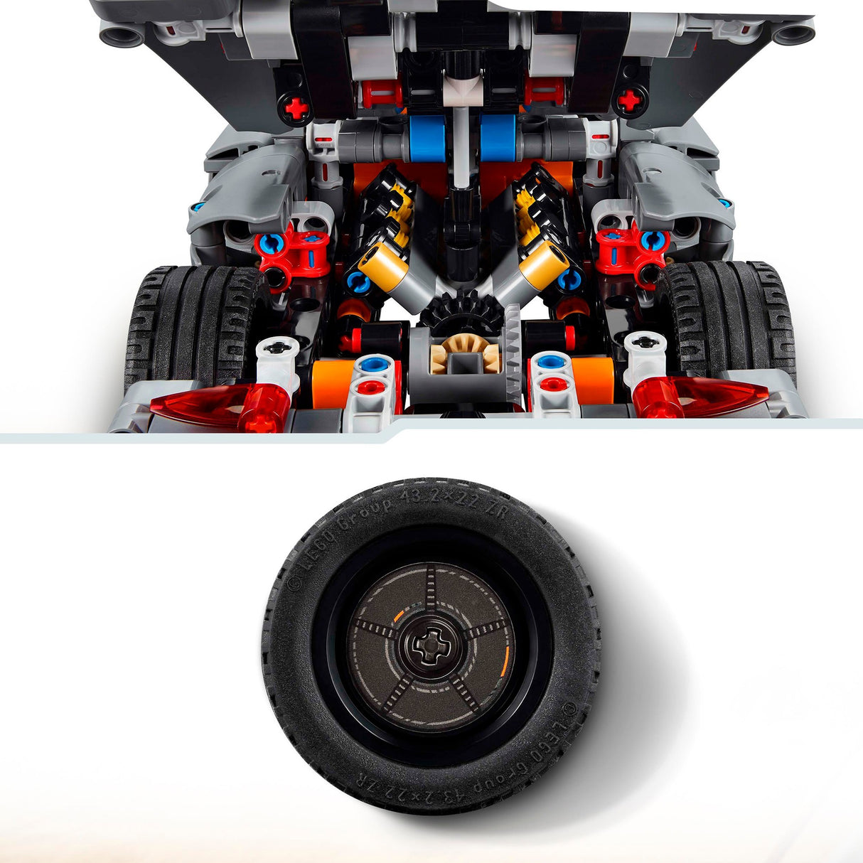 Lego Technic 42173 Koenigsegg Jesko Absolut Szary Hypercar