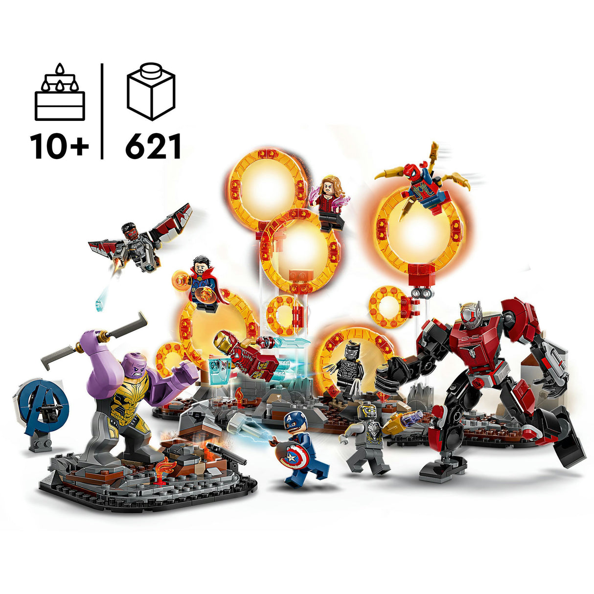 Záverečná bitka Lego Marvel 76323 avengers