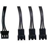Alphacool digital rgb led y-kabel 3-weg met jst male connector (zwart, 60cm)