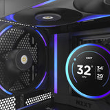 Nzxt f140x rgb case fan (zwart, 140 x 140 x 30 mm, pwm)